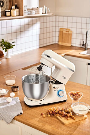 Karaca Chefcrafter Stand Mikser Mutfak Şefi 1900 W Porcelain White