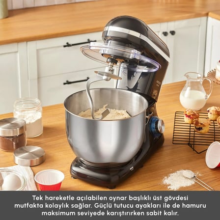 Karaca Chefcrafter Stand Mikser Mutfak Şefi  Black