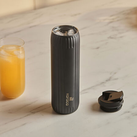 Karaca Rimo Sızdırmaz Çelik Termos 600 ml Antrasit
