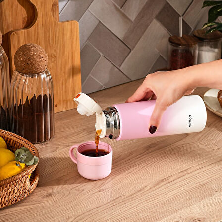 Karaca Candy Çelik Sızdırmaz Termos Pembe 500 ml