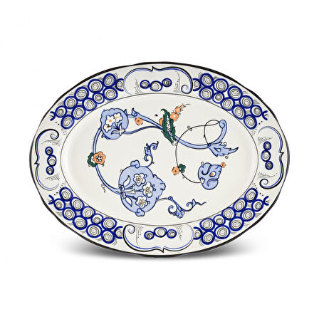 Karaca İznik Hatai Kayık Tabak 30 cm