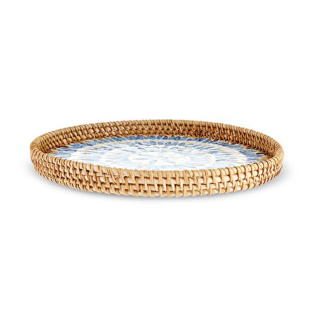 Karaca Erica Rattan Yuvarlak Tepsi 30x3 cm