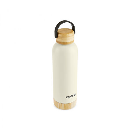 Karaca Woody Çelik Sızdırmaz Termos 500 ml Krem