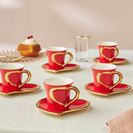 Karaca Kalpten 6 Kişilik Kahve Fincan Takımı 90 ml