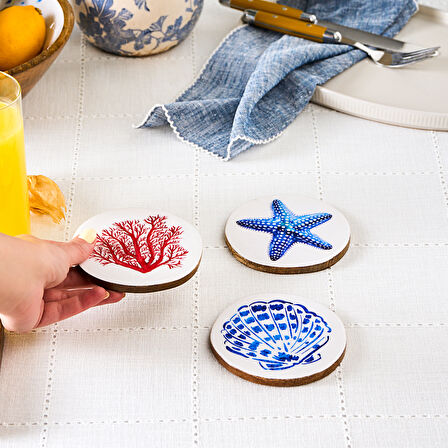 Karaca Mango Marin Bardak Altlığı 3'lü Set