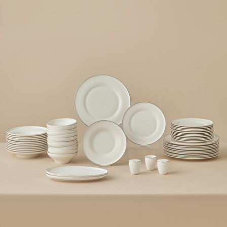 Karaca Elegance Bone Alba 53 Parça 12 Kişilik Yemek Takımı