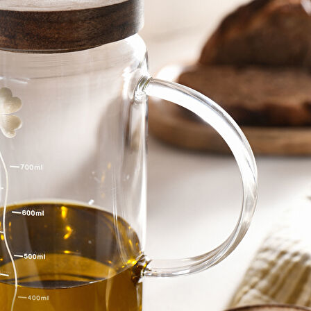 Karaca Mova Akasya Cam Yağdanlık 1000 ml