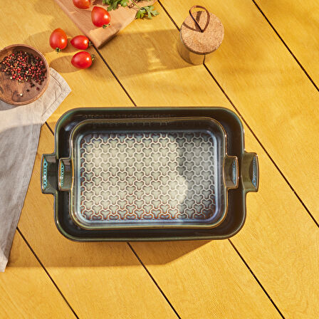 Karaca Culina Reaktif Fırın Kabı Mavi 38 cm