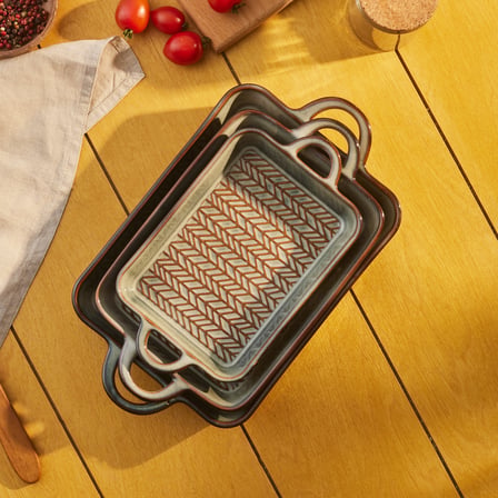 Karaca Culina Reaktif Fırın Kabı Gri 31 cm