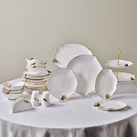 Karaca X Müge Anlı Kuşlu 25 Parça 6 Kişilik Yemek Takımı