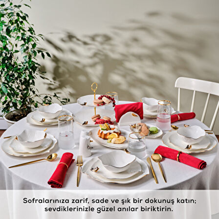 Karaca X Müge Anlı Kuşlu 25 Parça 6 Kişilik Yemek Takımı