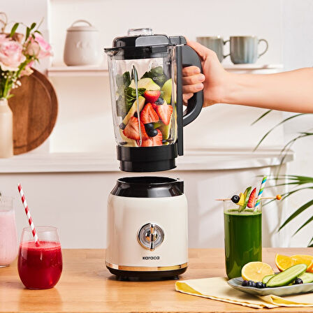 Karaca Vintage Craft Smoothie Blender Cream 600 W