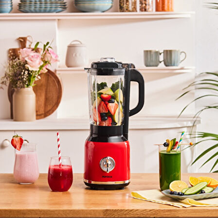Karaca Vintage Craft Smoothie Blender Red 600 W