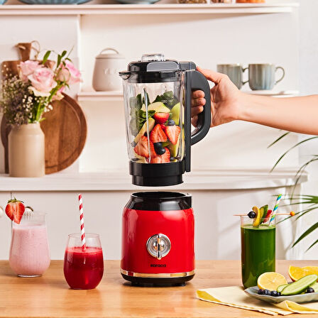 Karaca Vintage Craft Smoothie Blender Red 600 W