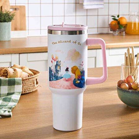 Karaca Star Hero Ozi Çelik Sızdırmaz Termos Pembe 1150 ml