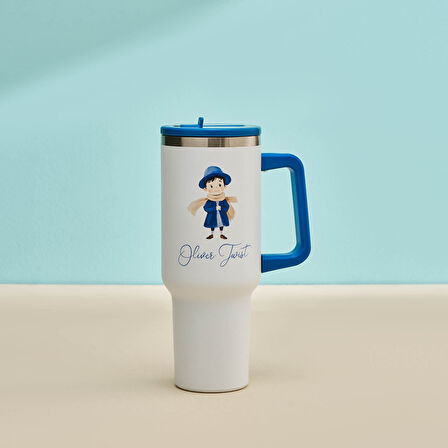 Karaca Star Hero Twist Çelik Sızdırmaz Termos Mavi 1150 ml