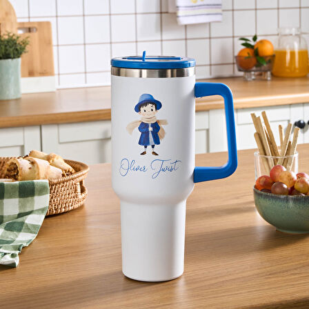 Karaca Star Hero Twist Çelik Sızdırmaz Termos Mavi 1150 ml