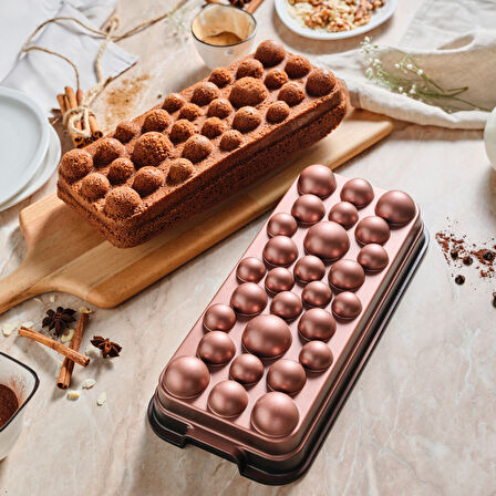 Karaca Aster Degradeli Baton Döküm Kek Kalıbı Rosegold 