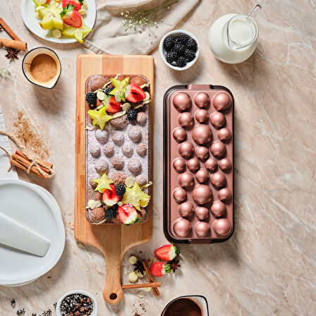 Karaca Aster Degradeli Baton Döküm Kek Kalıbı Rosegold 