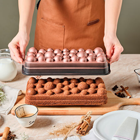 Karaca Aster Degradeli Baton Döküm Kek Kalıbı Rosegold 