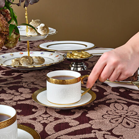 Karaca Royal Bone Victoria 2işilik Çay Fincan Takımı