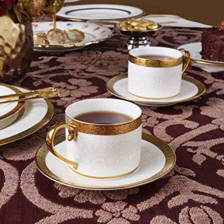 Karaca Royal Bone Victoria 2işilik Çay Fincan Takımı