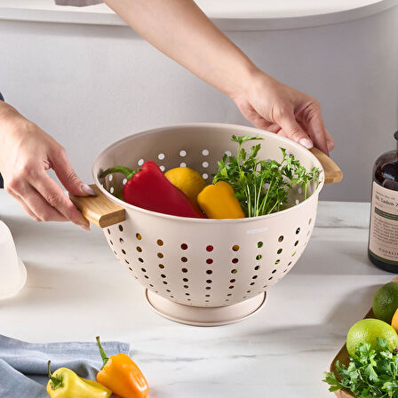 Karaca Ekin Bambu Saplı Süzgeç