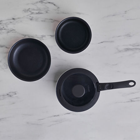 Karaca Biodiamond Smart Clip İndüksiyon Tabanlı 5 Parça Tencere Seti