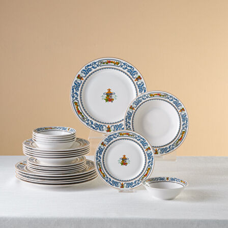 Karaca Forever Bone Vase 24 Parça 6 Kişilik Yemek Takımı