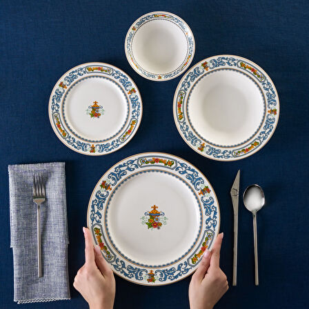 Karaca Forever Bone Vase 24 Parça 6 Kişilik Yemek Takımı