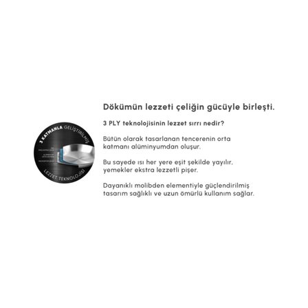 Karaca Power Steel 316+ 3Ply Discovery İndüksiyon Tabanlı 8 Parça Çelik Tencere Seti