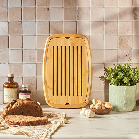 Karaca Bambu Aria 3 in 1 Kesme ve Sunum Tahtası