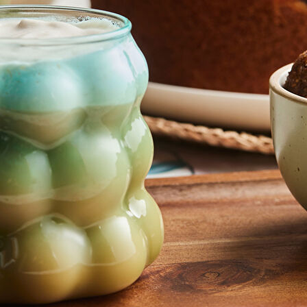 Karaca Bubble Latte Bardağı 390 ml Yeşil