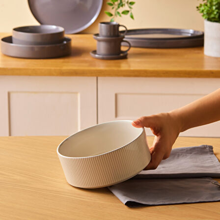 Karaca Massimo Bowl Kase 17 cm Krem 