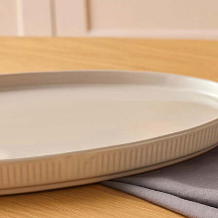 Karaca Massimo Kayık Tabak Krem 31 cm