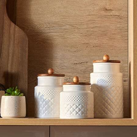 Karaca Lattice 3'lü Seramik Baharat Takımı