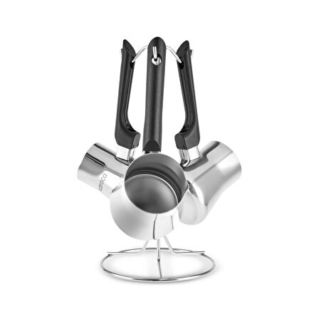 Karaca Nevra 3'lü Çelik Cezve Takımı