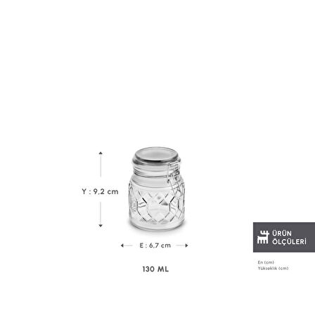 Karaca Storica Kilit Kapaklı Cam Kavanoz 130 ml 