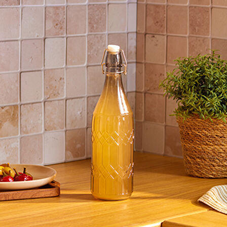 Karaca Storica Kilit Kapaklı Yağ Şişesi 1000 ml 