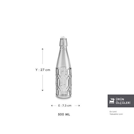 Karaca Storica Kilit Kapaklı Yağ Şişesi 500 ml