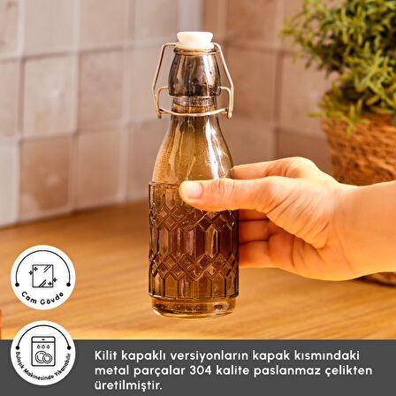 Karaca Storica Kilit Kapaklı Cam Yağ Şişesi 250 ml