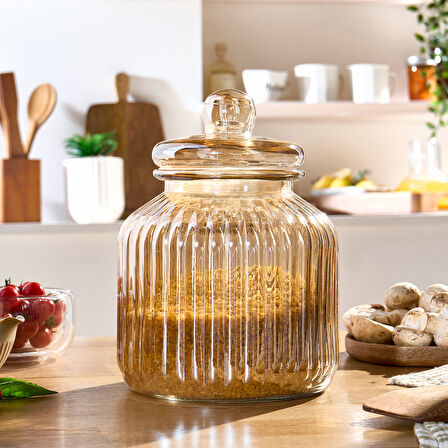 Karaca Binora Kapaklı Cam Kavanoz 3000 ml