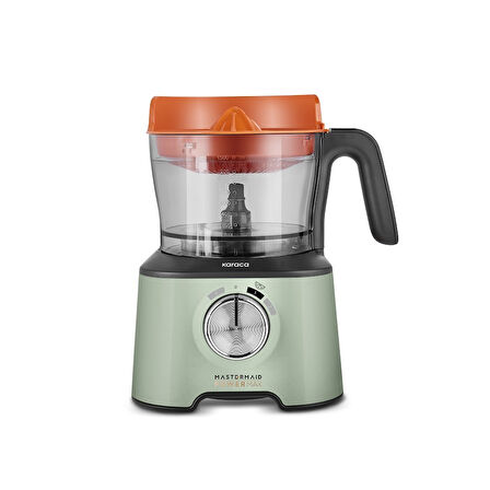 Karaca Mastermaid Power Max 11 in 1 Mutfak Robotu 2500W Soft Green