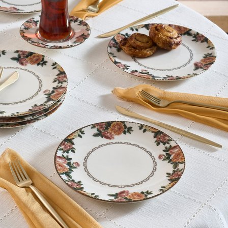 Karaca Rosetta 6 Parça Porselen Pasta Seti