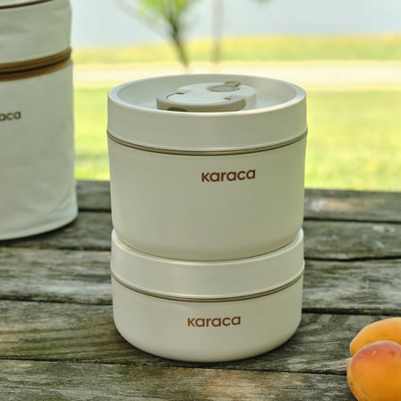 Karaca Packy 2'li Taşıma Çantalı Paslanmaz Çelik Lunch Box