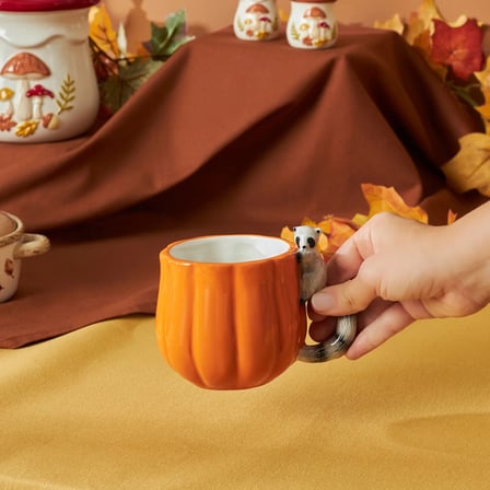 Karaca Cozy Bal Kabağı Rakun Kupa 320 ml