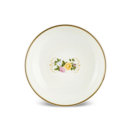 Karaca Viyan Emaye Ayaklı Sunumluk Gold 14 cm