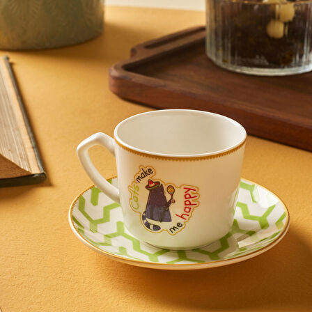 Karaca Bonbon 6 Kişilik Kahve Fincan Takımı 80 ml