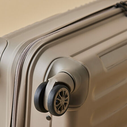 Karaca Container Vera Kabin Boy Valiz Bej