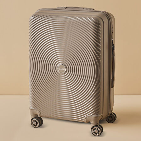 Karaca Container Vera Büyük Boy Valiz Bej